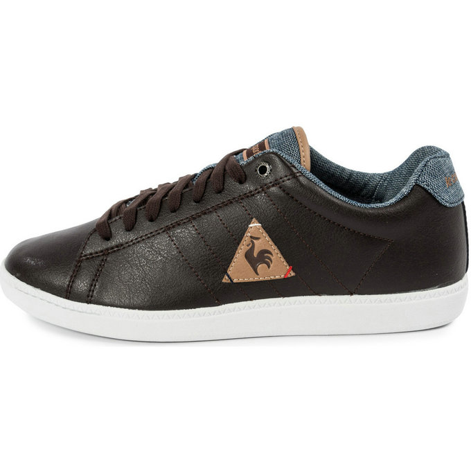 Le Coq Sportif Courtcraft Lea Marron Chaussures Homme